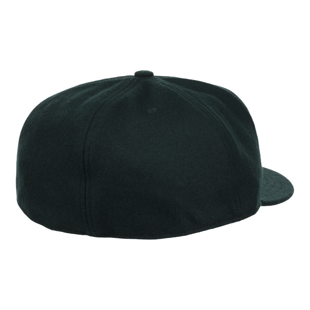 Dark Green Wool Vintage Ballcap