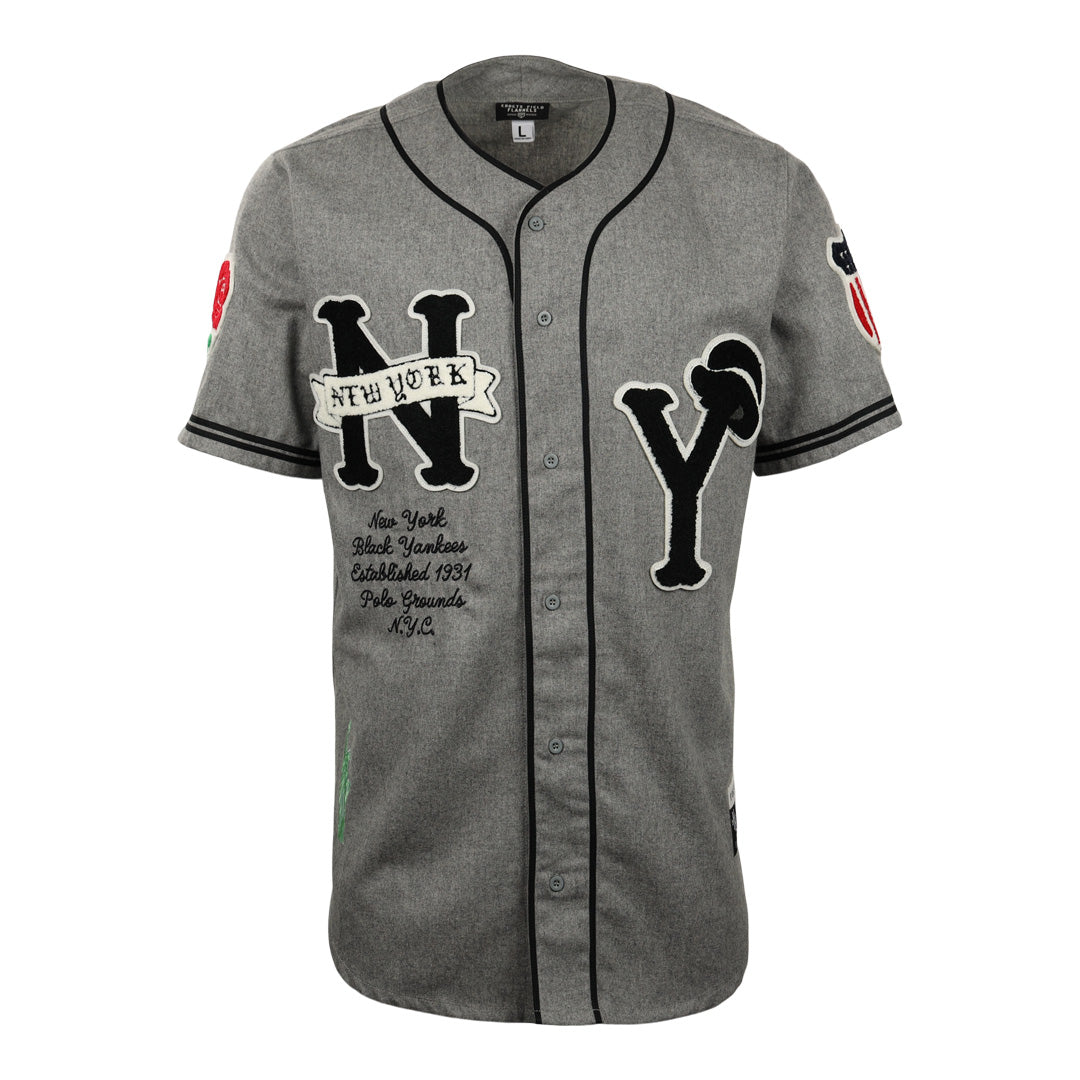 New York Black Yankees Vintage Inspired Replica Wool Jersey