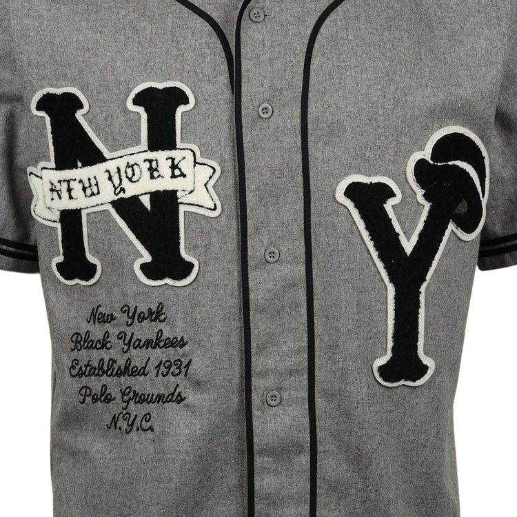 New York Black Yankees Vintage Inspired Replica Wool Jersey