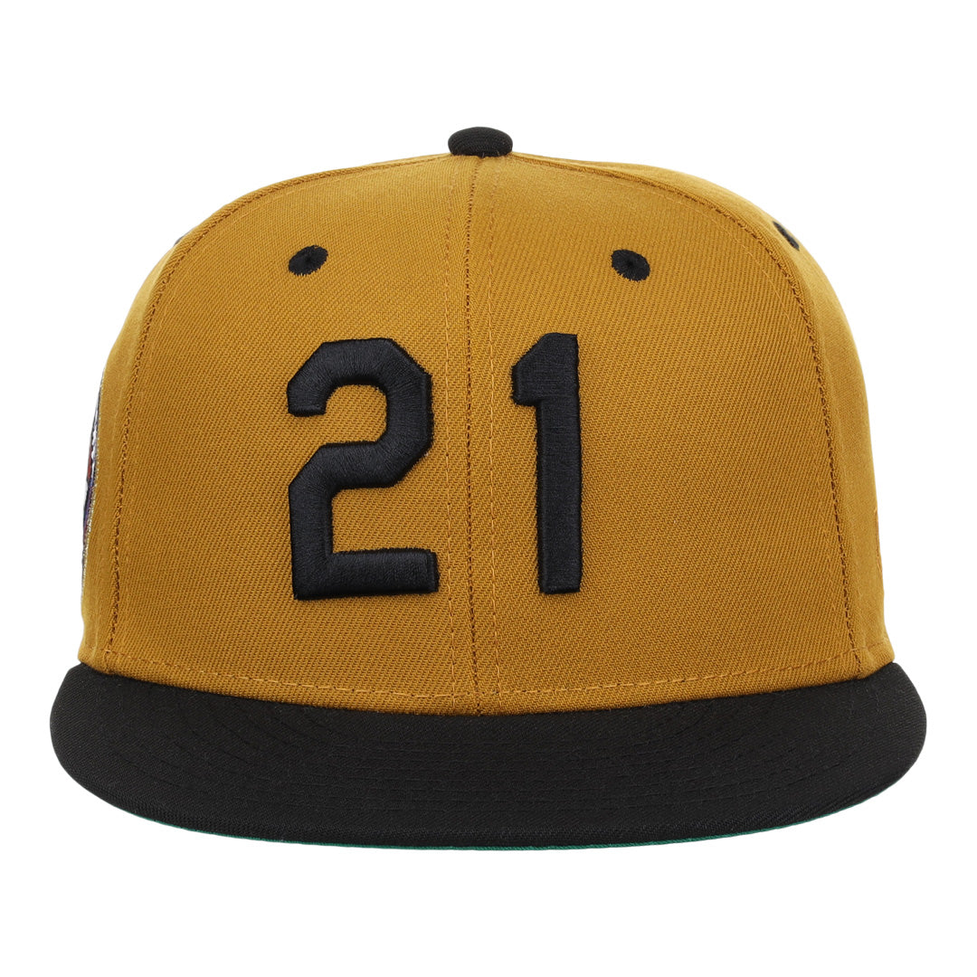 Roberto Clemente EFF Signature Series Fitted Ballcap - Gold