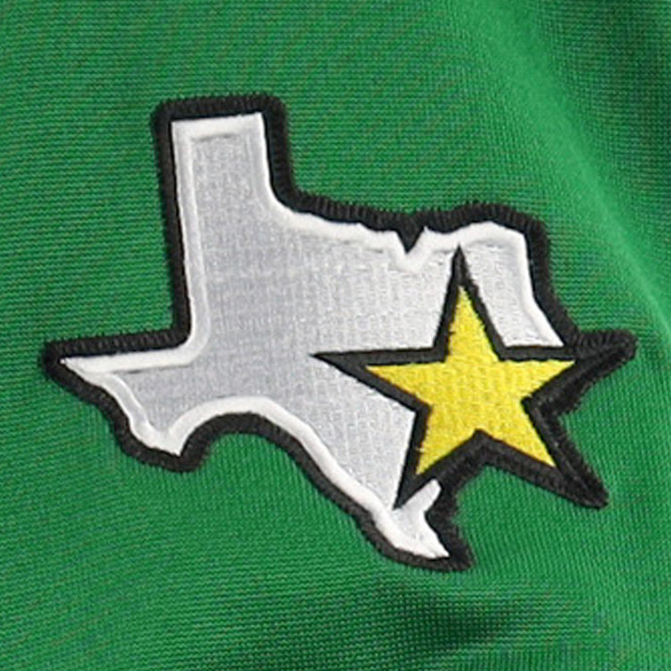 Show your team pride with this EFF Lone Star Baseball Jersey, featuring the Texas outline in white and a yellow star over the east on green—ideal for Texas City Stars fans and pro baseball enthusiasts.