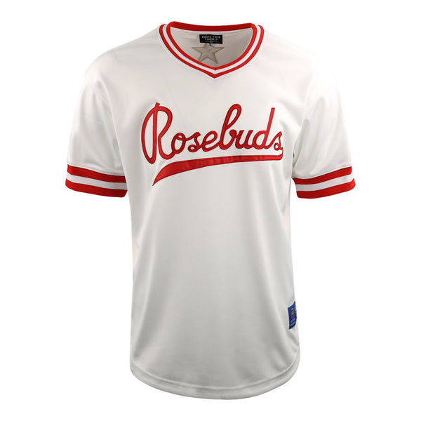 50s フットボールシャツ　Edw. J. Rose Macgregor Victoria Rosebuds EFF Lone Star mesh baseball jersey - Ebbets
