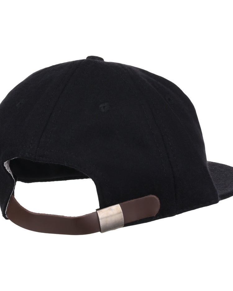 The EFF Jackson Generals 1953 Vintage Ballcap is black, viewed from the back with a brown adjustable strap and silver buckle. The cap is plain with no visible logos or designs.