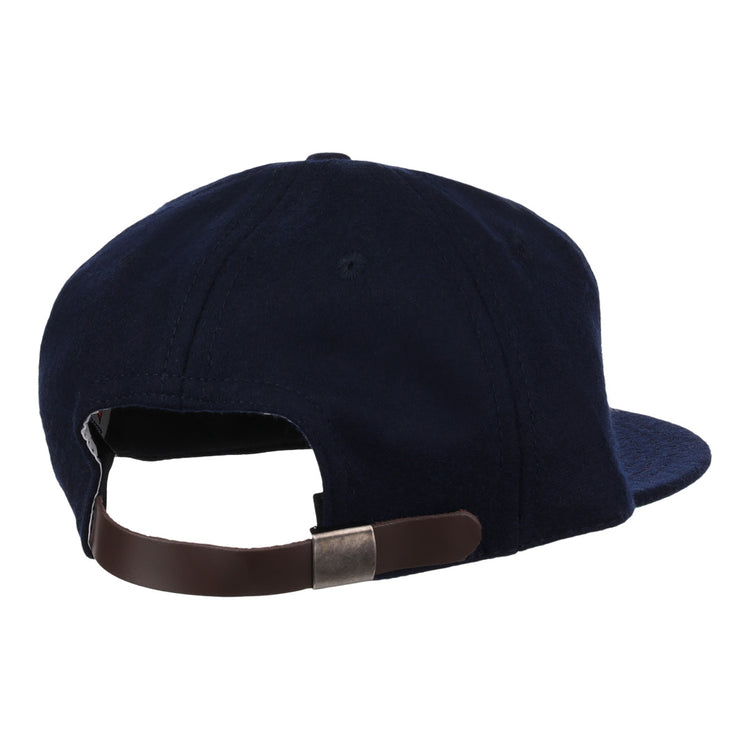 The EFF Winston-Salem Red Sox 1966 Vintage Ballcap is a navy blue cap shown from the back, featuring a brown adjustable strap with metal clasp. The design is plain with no visible logos or decorations.