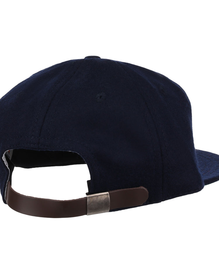 The EFF Winston-Salem Red Sox 1966 Vintage Ballcap is a navy blue cap shown from the back, featuring a brown adjustable strap with metal clasp. The design is plain with no visible logos or decorations.