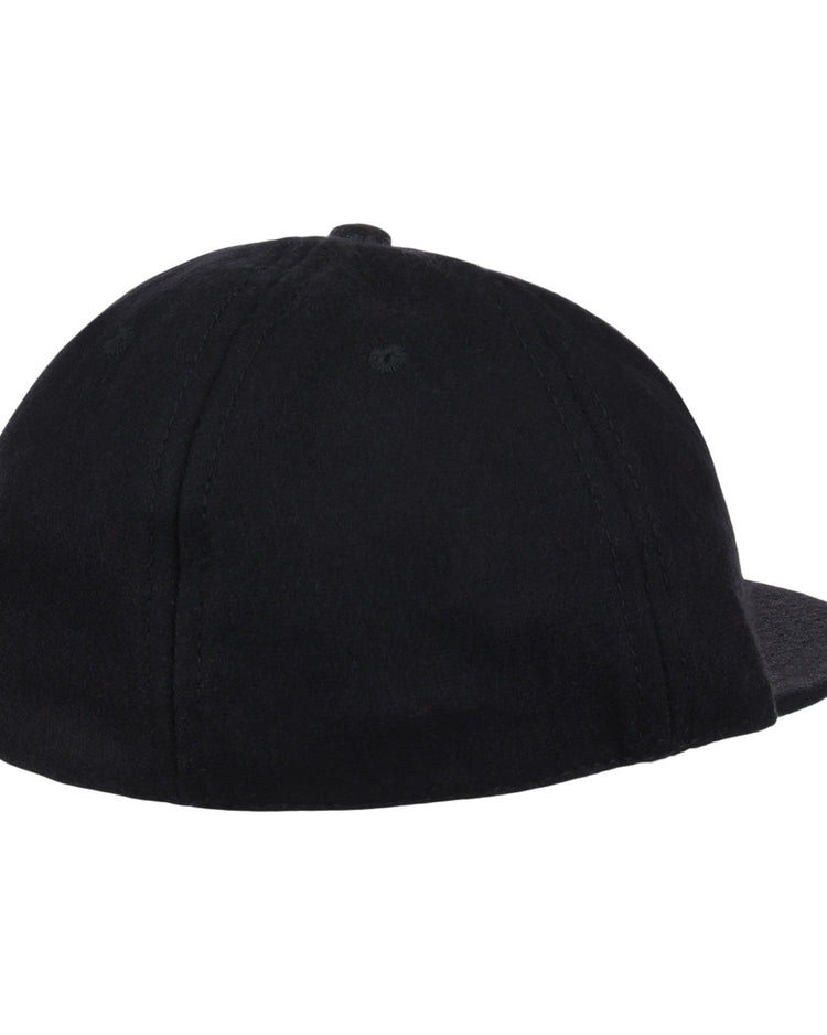 The EFF Jackson Generals 1953 Vintage Ballcap is displayed from the back and slightly to the side on a white background. The black wool cap features a clean design with no visible logos, patterns, or adjustable strap.