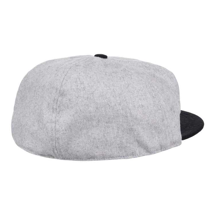 The St. Paul Gophers 1909 Vintage Ballcap by Ebbets Field Flannels is a light gray cap with a black brim, displayed from the back and side against a white background.