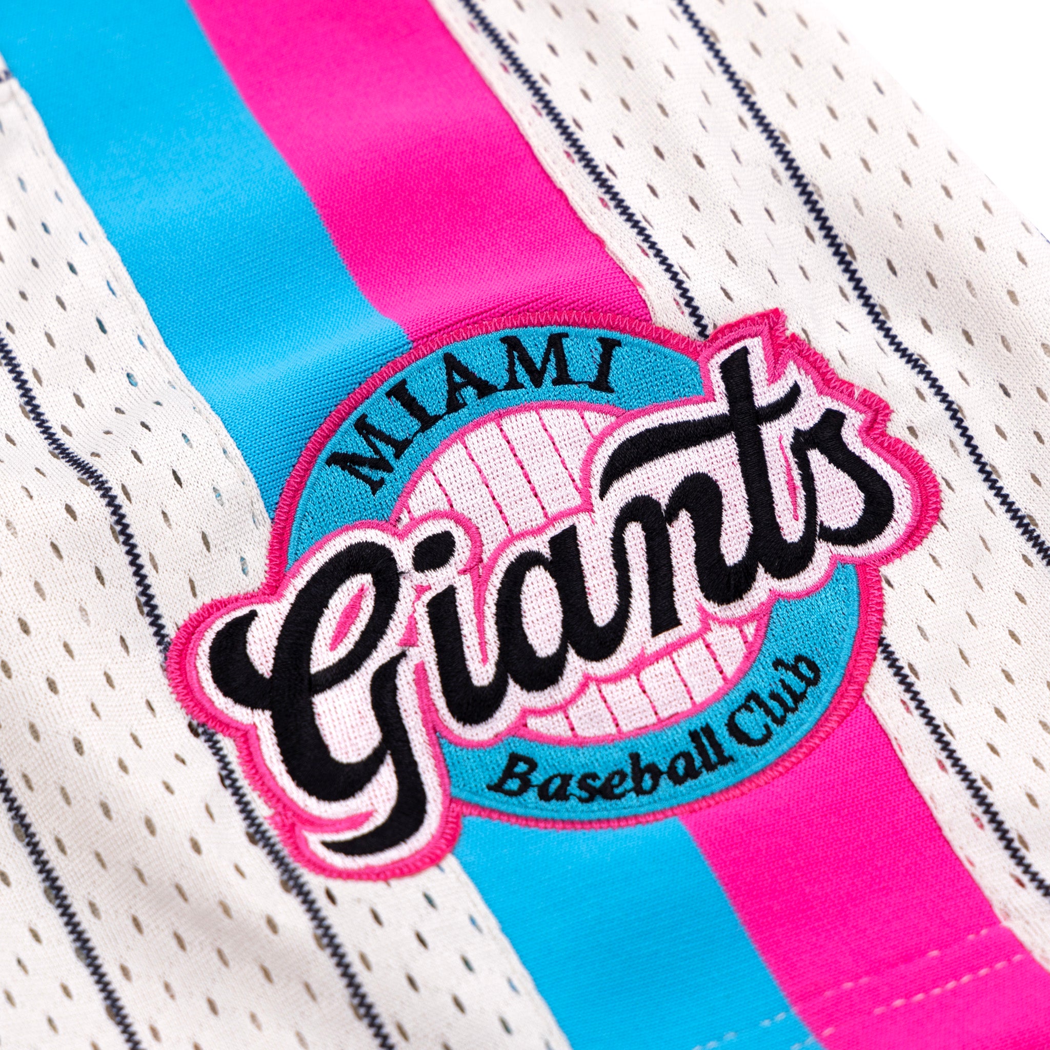 Miami Giants EFF NLB Pinstripe Button Down Jersey