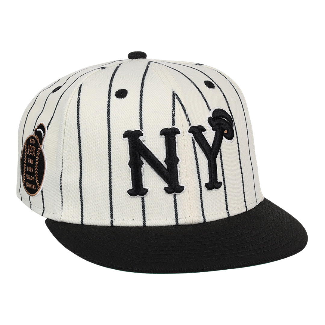 New York Black Yankees NLB Pinstripe Fitted Ballcap