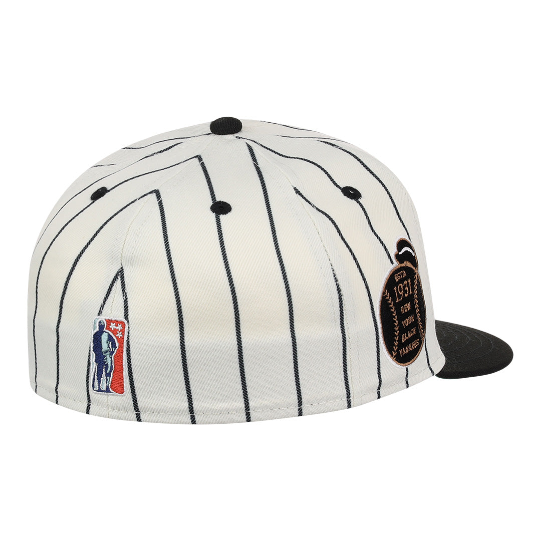 New York Black Yankees NLB Pinstripe Fitted Ballcap