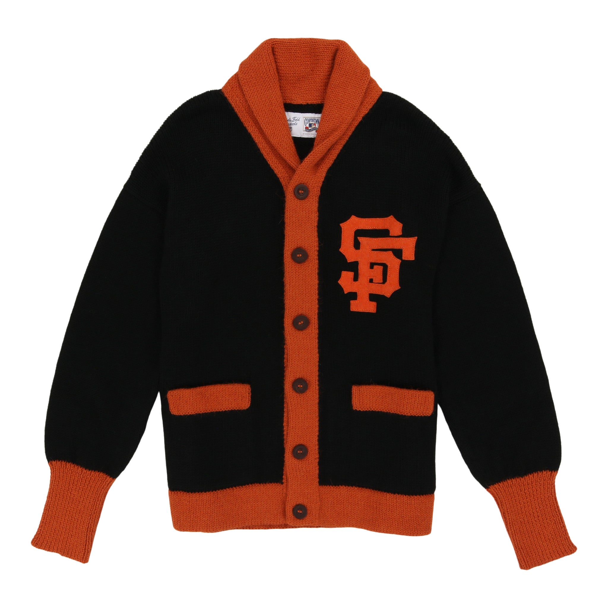 トップス 5WHISTLE BASEBALL SHAWL COLLAR CARDIGAN 11-027-0539-6050-BR_1_800x.jpg