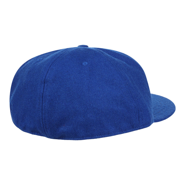 The EFF Royal Ponciana Giants 1912 Vintage Ballcap is a royal blue cap seen from the back and side, featuring a solid color with no visible logos or designs, inspired by classic wool baseball caps.