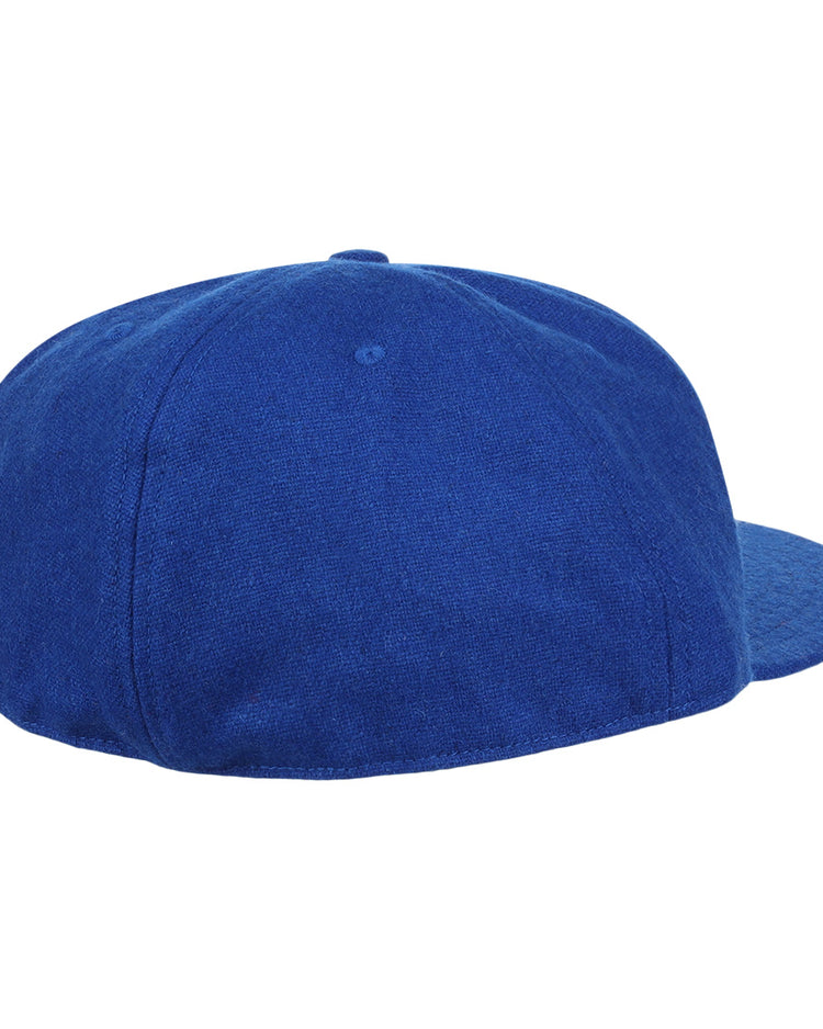 The EFF Royal Ponciana Giants 1912 Vintage Ballcap is a royal blue cap seen from the back and side, featuring a solid color with no visible logos or designs, inspired by classic wool baseball caps.