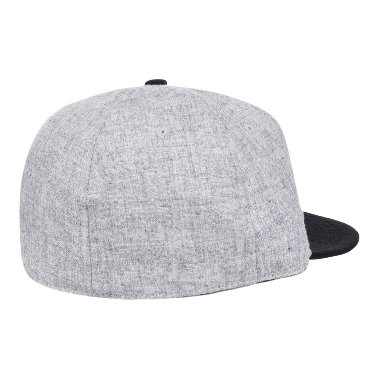 The EFF Chicago Union Giants 1902 Vintage Ballcap is a light gray wool cap with a black brim, shown from the back and side against a white background.