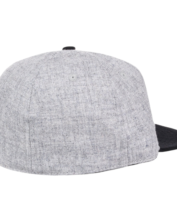 The EFF Chicago Union Giants 1902 Vintage Ballcap is a light gray wool cap with a black brim, shown from the back and side against a white background.