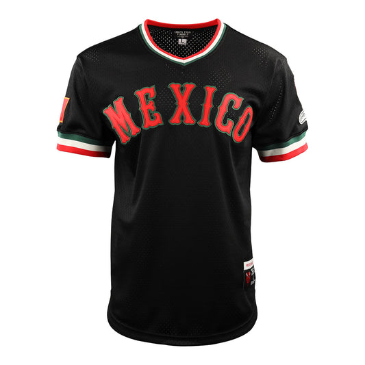 Mexico Diablos EFF DNA Replica V-Neck Mesh Jersey