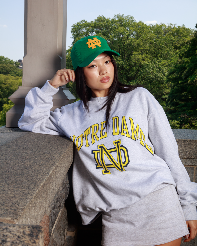University of Notre Dame Heavyweight Cotton Terry Crewneck