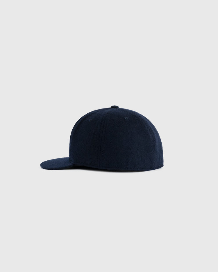 The Ebbets Field NEW - Philadelphia Stars 1940 Vintage Ballcap, a dark navy blue cap with a flat brim and no visible logos, is shown in profile against a light gray background.