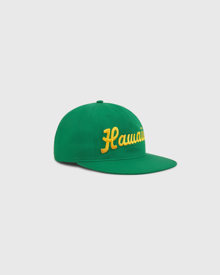 The Ebbets Field Hawaii Islanders (PCL) 1961 Logo Script Cotton Twill Ballcap features 
