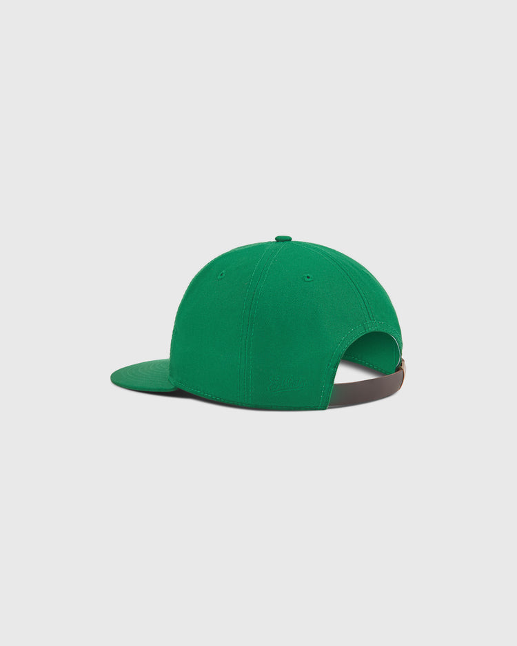 An Ebbets Field Hawaii Islanders (PCL) 1961 Logo Script Cotton Twill Ballcap is shown from the back, with a brown adjustable strap and curved brim, crafted in classic cotton twill style against a plain white background.