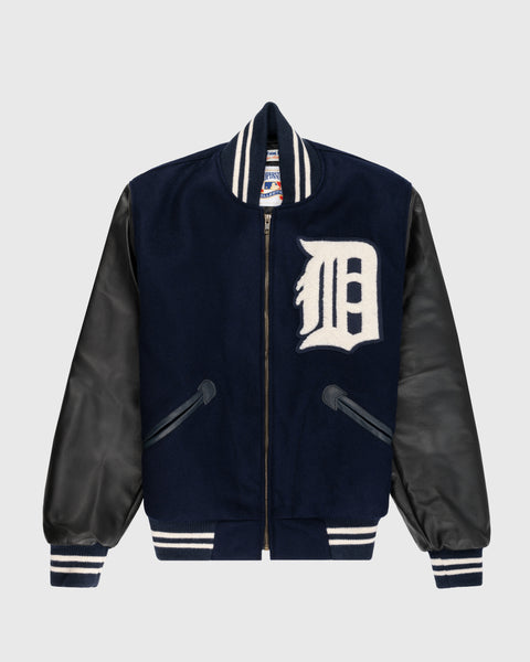 Detroit Tigers 1955 Authentic Wool & Leather Varsity Jacket