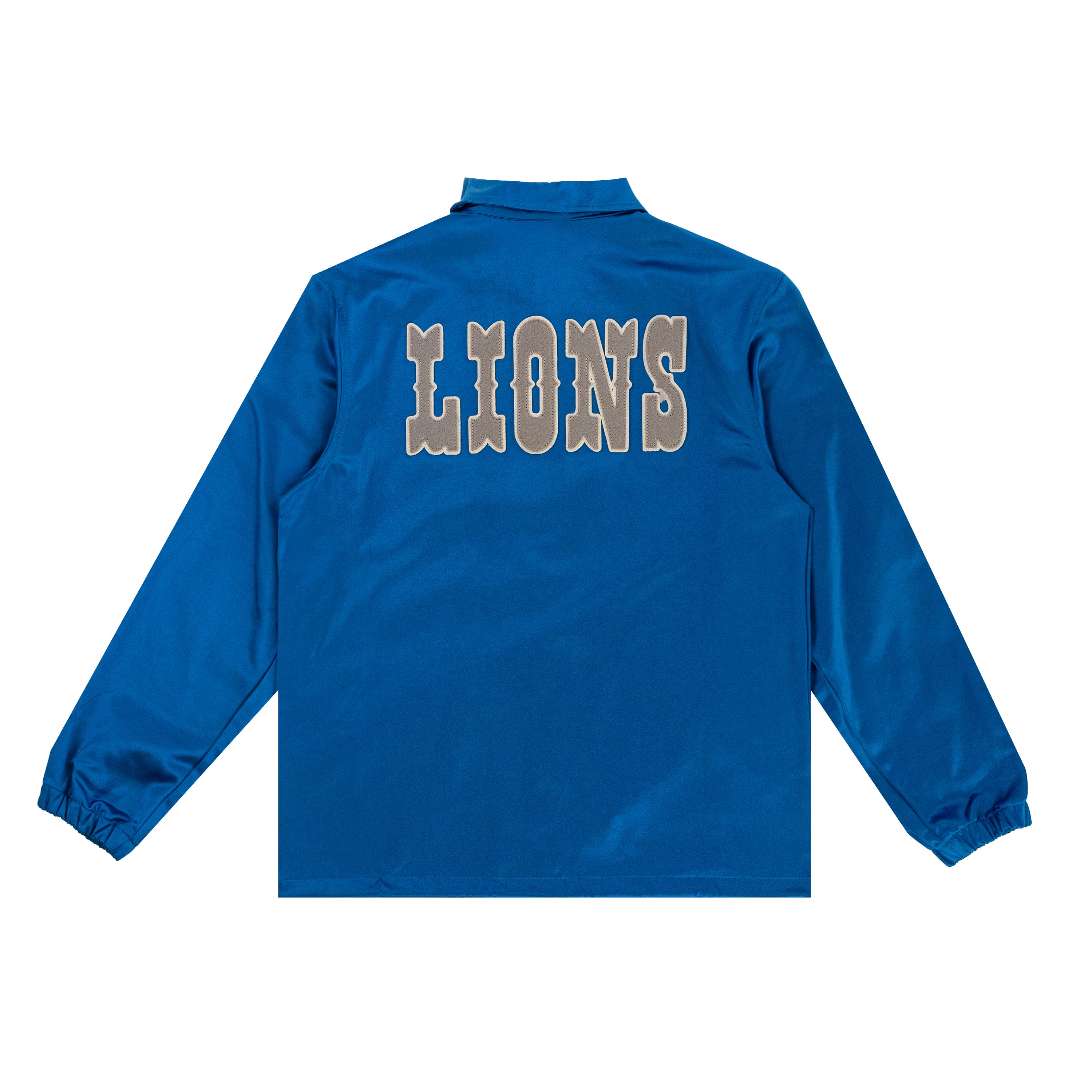 Detroit Lions Satin Windbreaker Ebbets Field Flannels