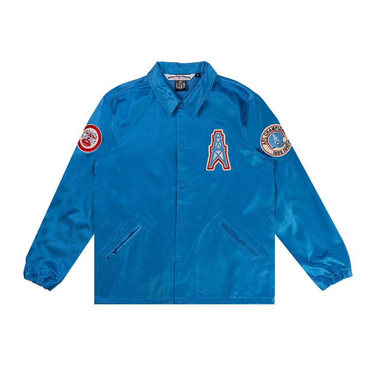 Houston Oilers Satin Windbreaker