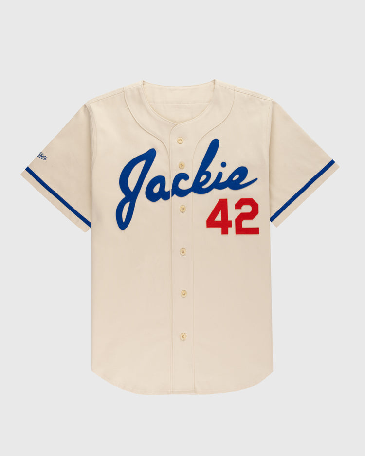 Jackie Robinson Cotton Twill Baseball Jersey