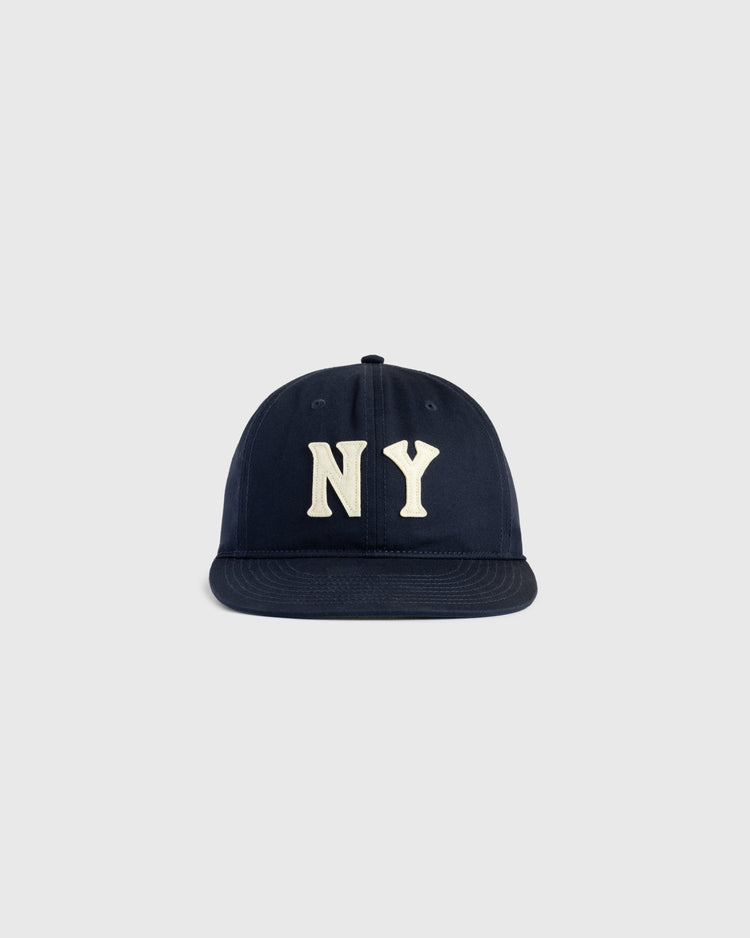 New York Black Yankees Felt 'NY' Cotton Twill Ballcap