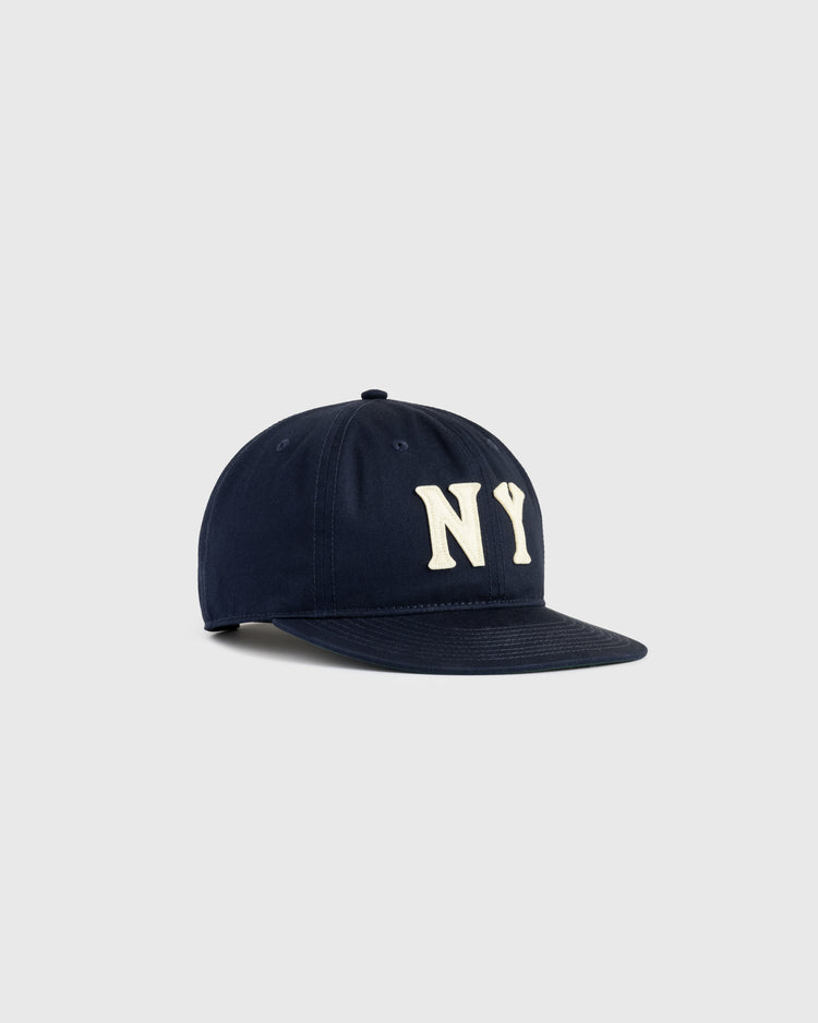New York Black Yankees Felt 'NY' Cotton Twill Ballcap