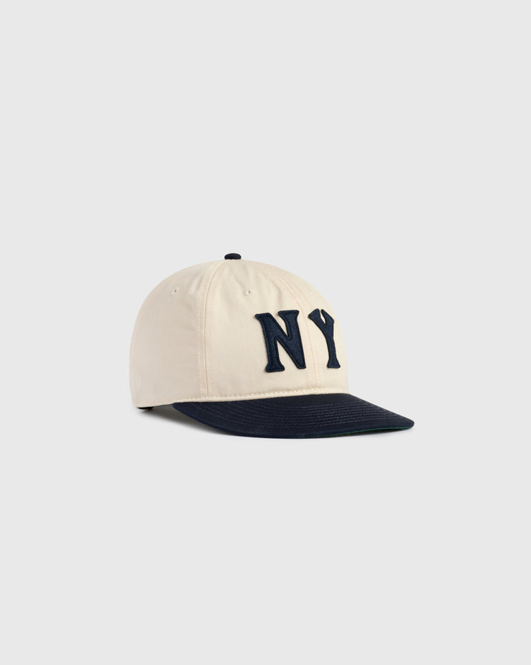 New York Black Yankees Felt 'NY' Cotton Twill Ballcap