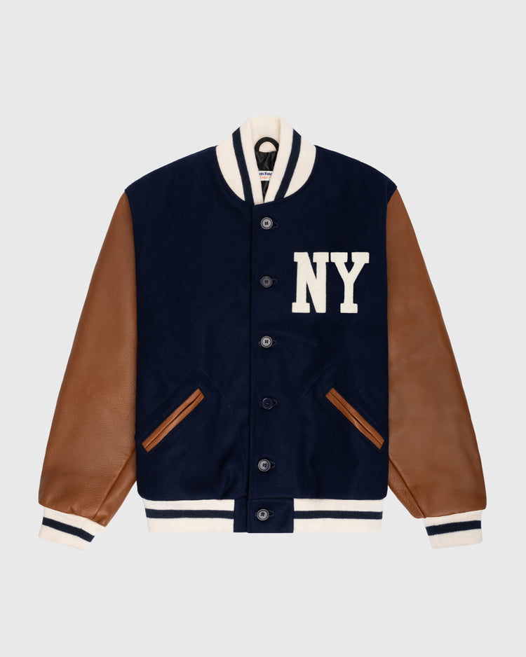 New York Black Yankees 1940 Authentic Wool & Leather Varsity Jacket