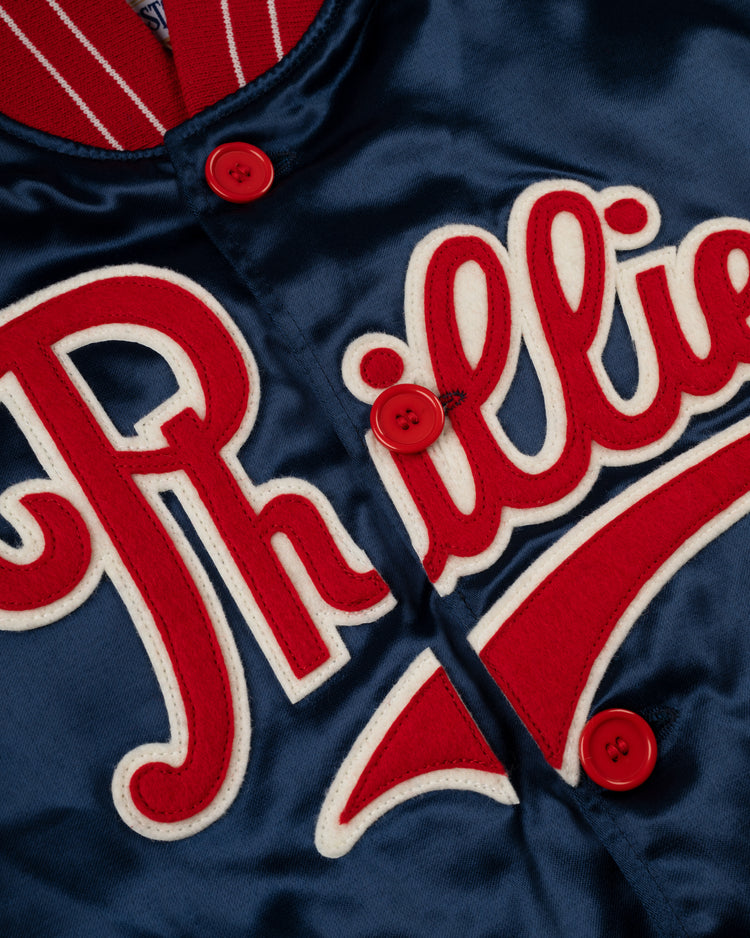 Philadelphia Phillies 1937 Authentic All Satin Varsity Jacket