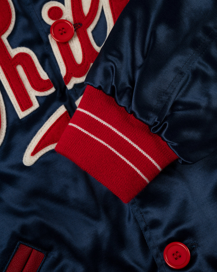 Philadelphia Phillies 1937 Authentic All Satin Varsity Jacket