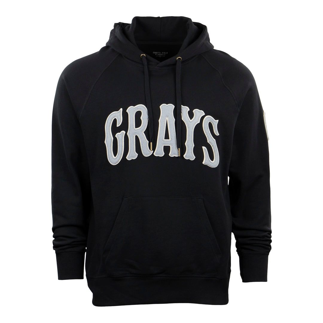 Homestead Grays French Terry Script Hooded Sweatshirt - Black