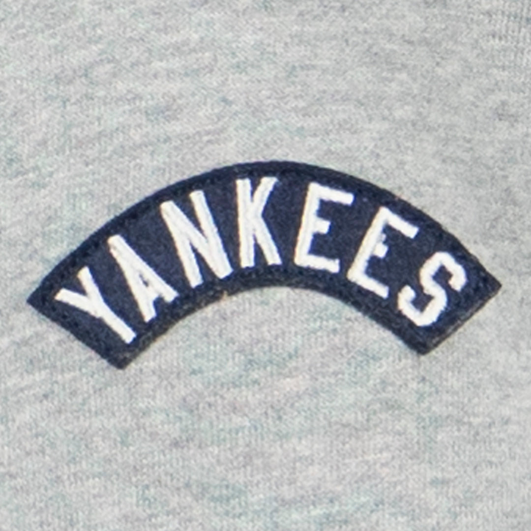 New York Black Yankees French Terry Script Hooded Sweatshirt - Gray