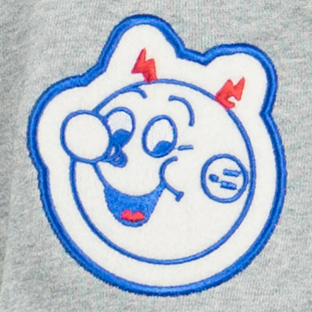 Reddy Kilowatt French Terry Script Hooded Sweatshirt - Gray