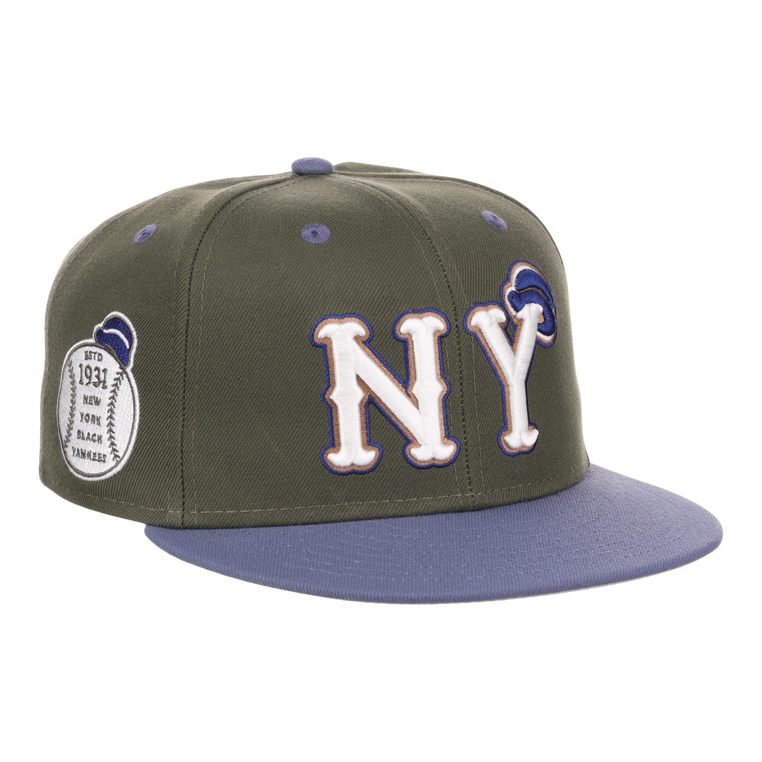 New York Black Yankees NLB Mossy Slate Fitted Ballcap