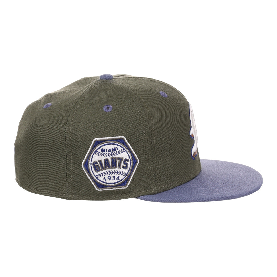 Miami Giants NLB Mossy Slate Fitted Ballcap