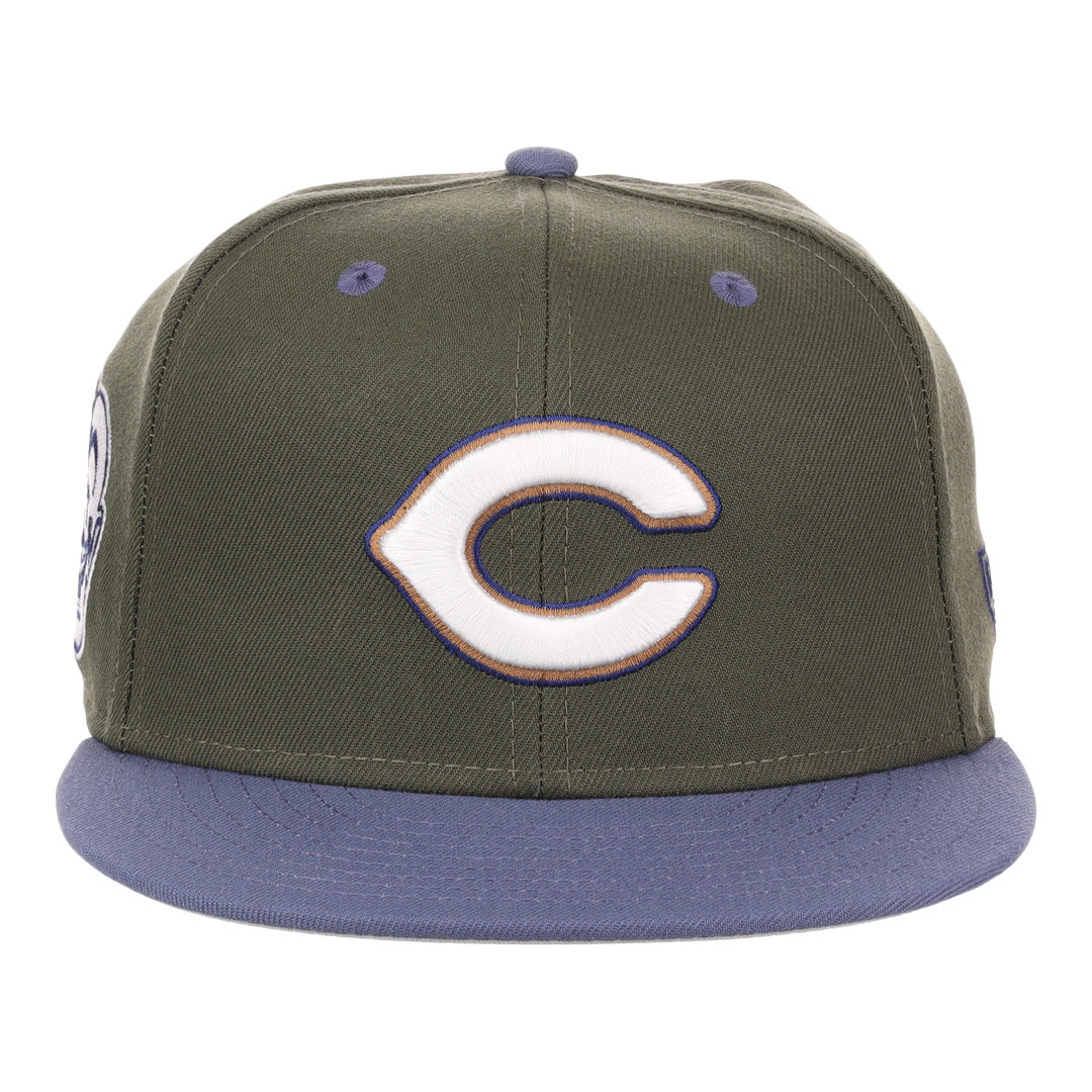 Indianapolis Clowns NLB Mossy Slate Fitted Ballcap