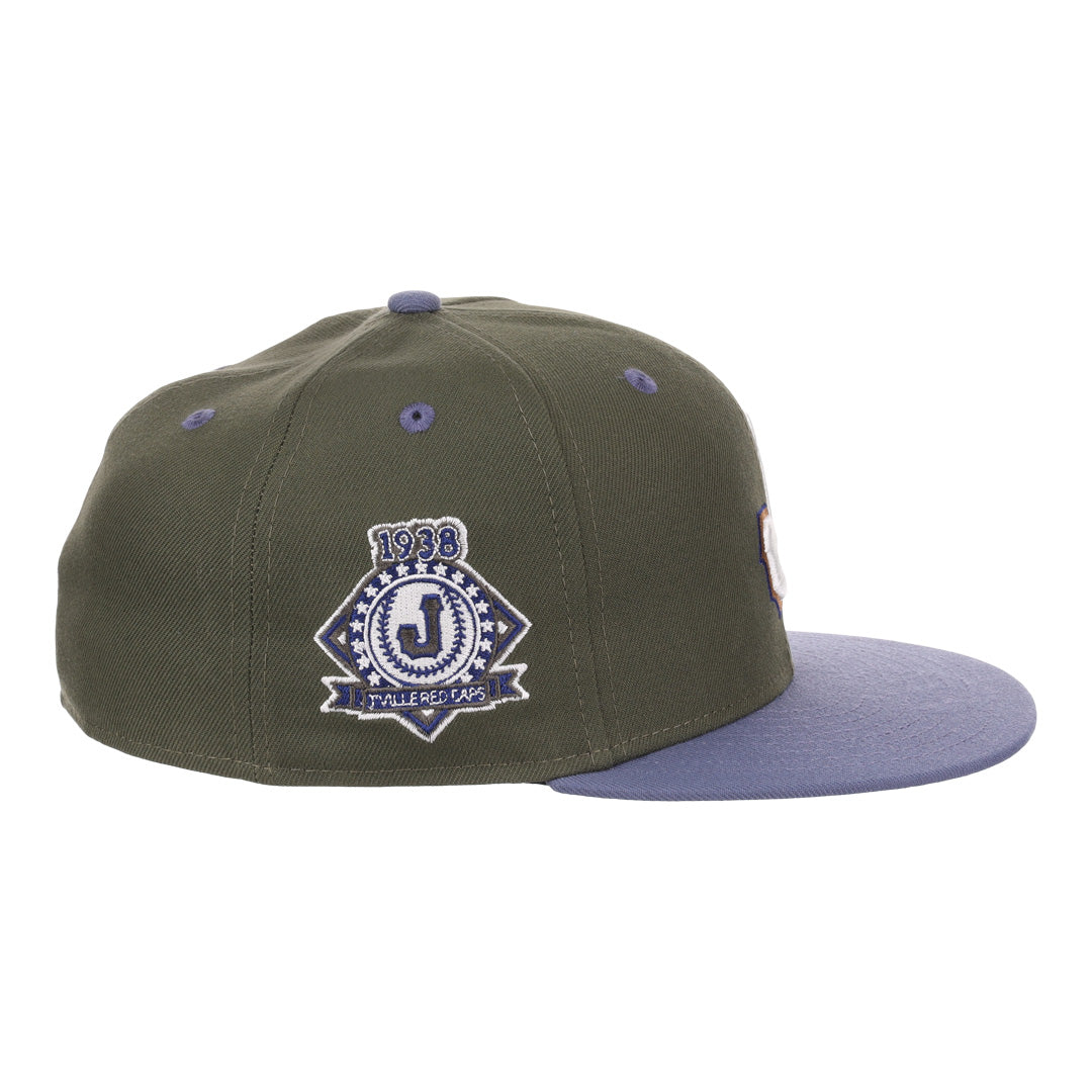 Jax Red Caps NLB Mossy Slate Fitted Ballcap