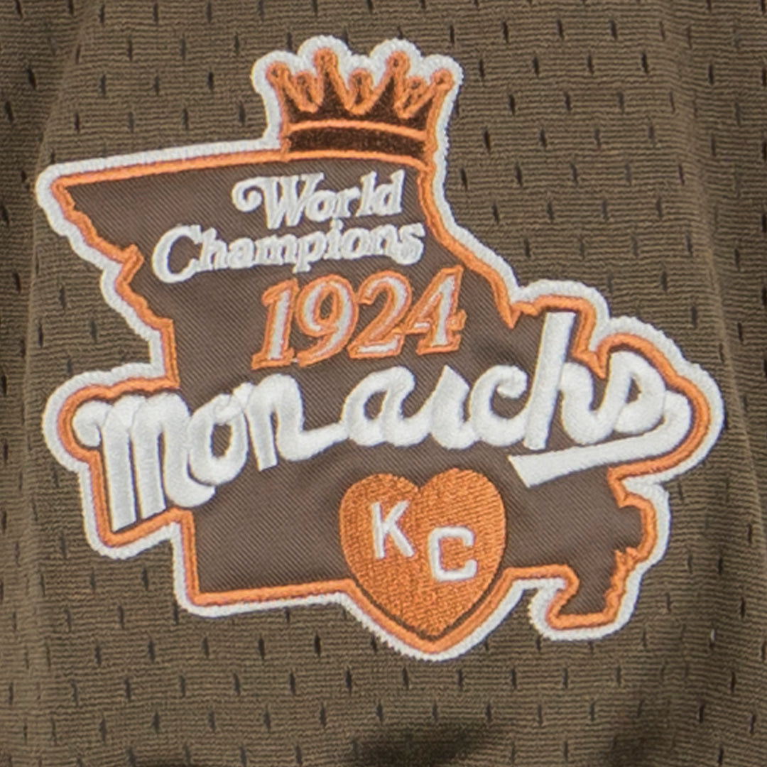 Kansas City Monarchs Vintage Inspired NL Sandbag Replica V-Neck Mesh Jersey