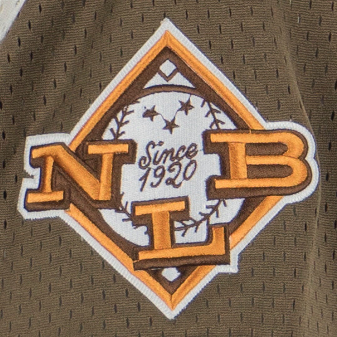 Negro League Allover Vintage Inspired NL Sandbag Replica V-Neck Mesh Jersey