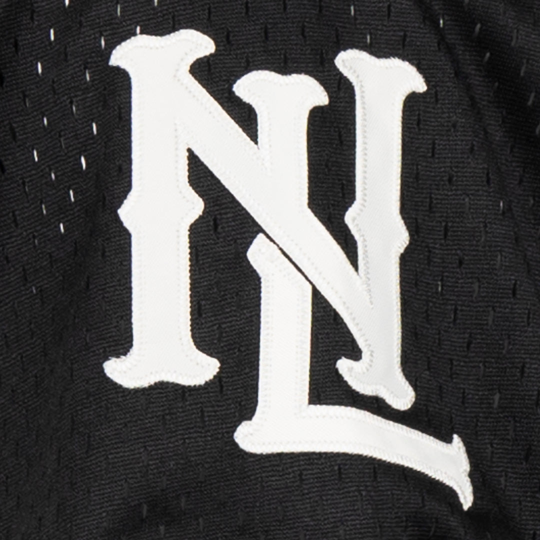 Negro League Allover Vintage Inspired NL Pinstripe Replica V-Neck Mesh Jersey
