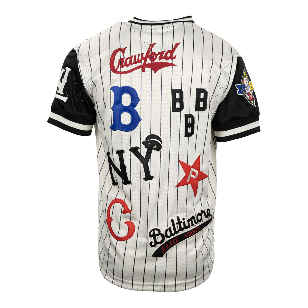 BAIT Men Sluggers Baseball Jersey - Pinstripe (black / white / pinstripe)
