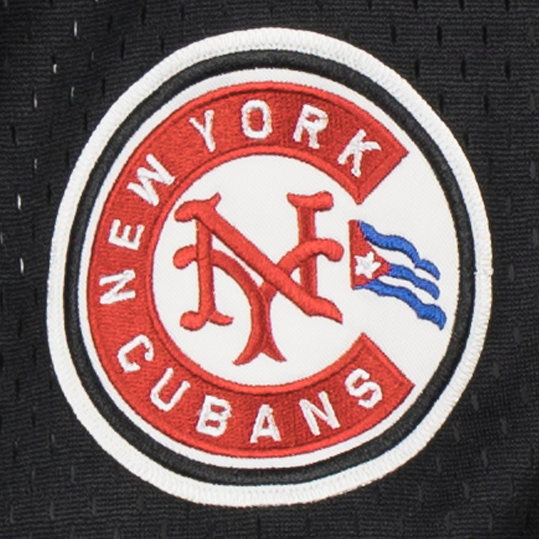 New York Cubans Vintage Inspired NL Pinstripe Replica V-Neck Mesh Jersey