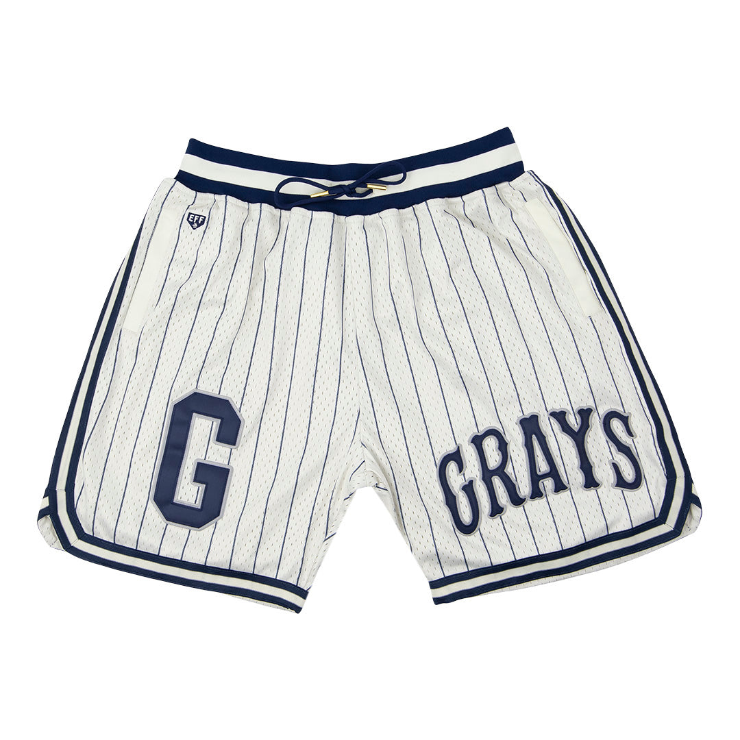 Homestead Grays Vintage Inspired NL Replica Pinstripe Mesh Shorts