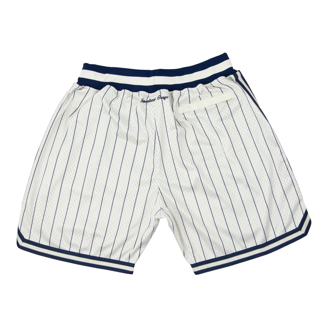 Homestead Grays Vintage Inspired NL Replica Pinstripe Mesh Shorts
