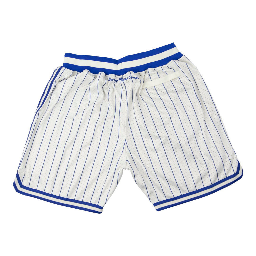 Brooklyn Royal Giants Vintage Inspired NL Replica Pinstripe Mesh Shorts