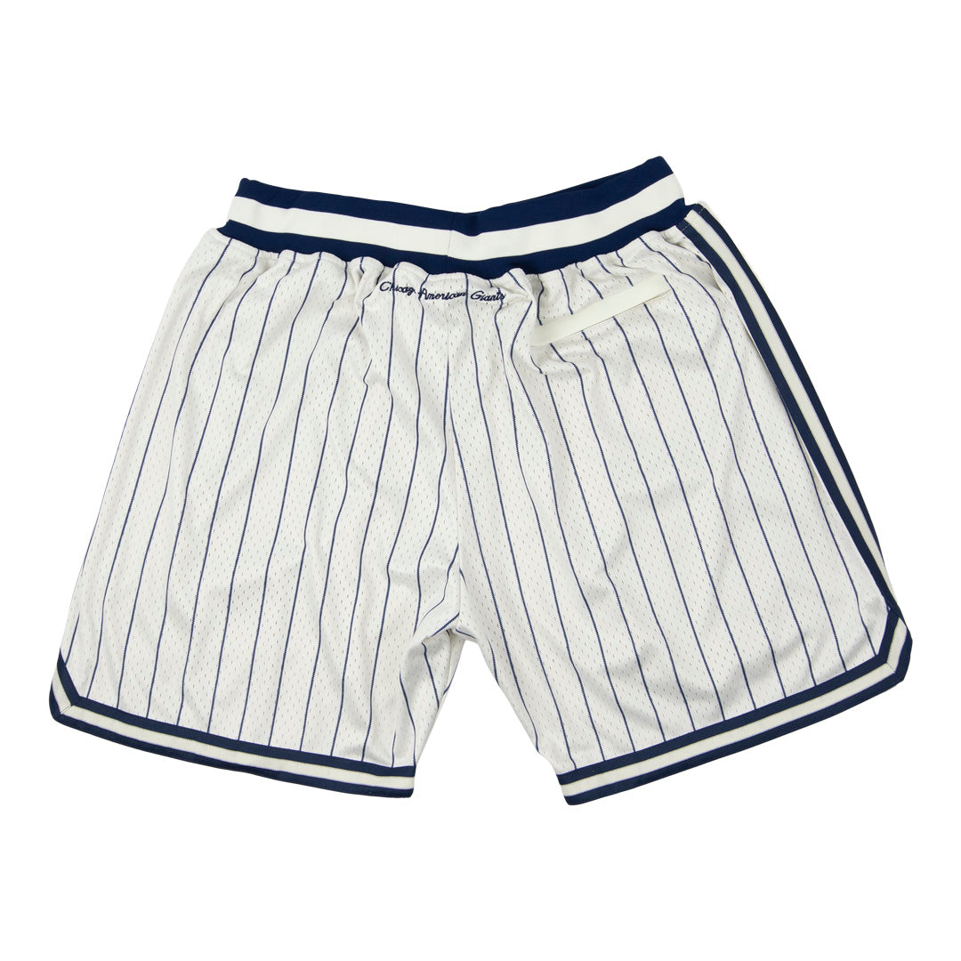 Chicago American Giants Vintage Inspired NL Replica Pinstripe Mesh Shorts